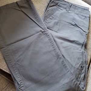 Maurices Gray Straight Leg Khakis 15/16